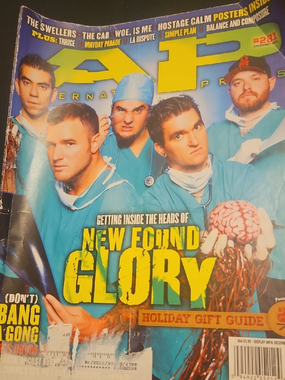 New Found Glory Alternative Press Magazine #231 December 2011